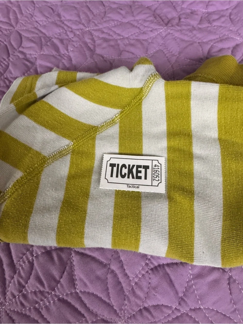 Hanna Andersson Lime Green Grinch Face Striped Sleeve Pajama Top